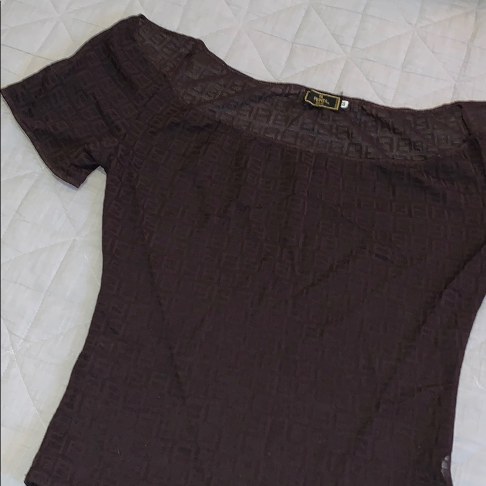 Fendi off the shoulder top